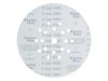 GERMAFLEX Tépőzáras fíbertárcsa 225 mm / P240 18+1 lyukas (5 db)