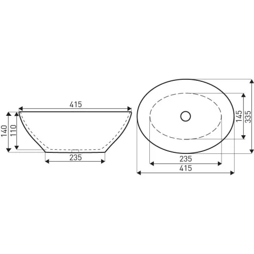 KR-707 fehér kerámia design mosdó