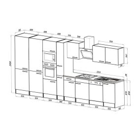 Yorki 430 konyhabútor alulfagyasztós hűtős kivitelben