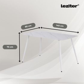 Ravena 4+1 étkező garnitúra fehér-fehér