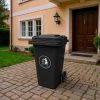 Hulladéktároló 240L fekete