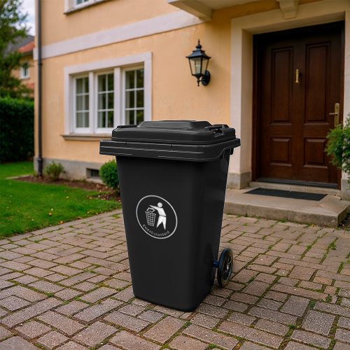 Hulladéktároló 240L fekete