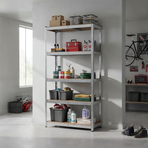 Nagy teherbírású polc 180x90x30 cm 175 kg króm