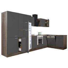   Yorki 370 sarok konyhabútor alsó sütős felülfagyasztós hűtős kivitelben