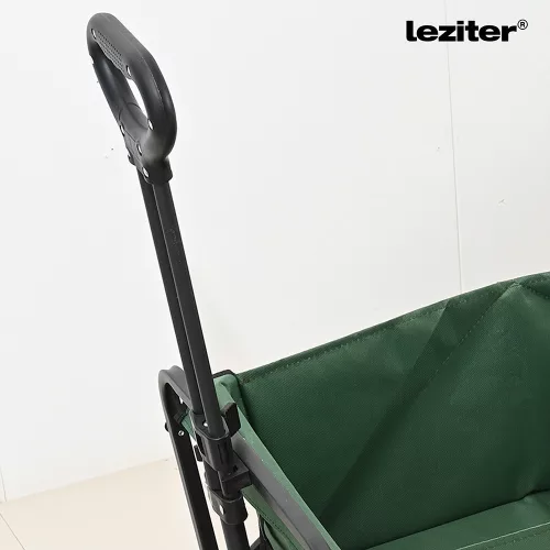 Összecsukható standard kerti strandkocsi asztallal zöld