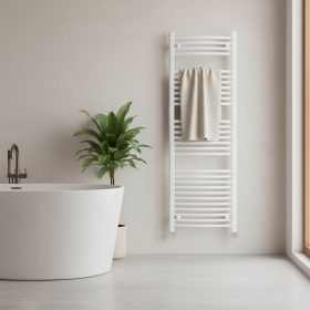 Íves törölközőszárító radiátor 1400x500 mm fehér