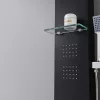 Alegro Black hidromasszázs zuhanypanel, rozsdamentes acél