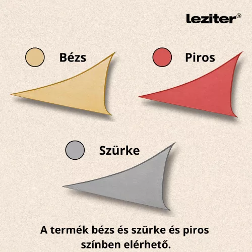 Rana napvitorla háromszög alakú 3x3x3 m szürke