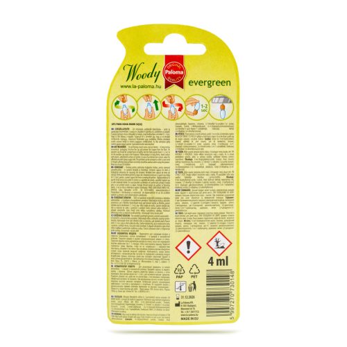 Illatosító - Paloma Woody - Evergreen - 4 ml
