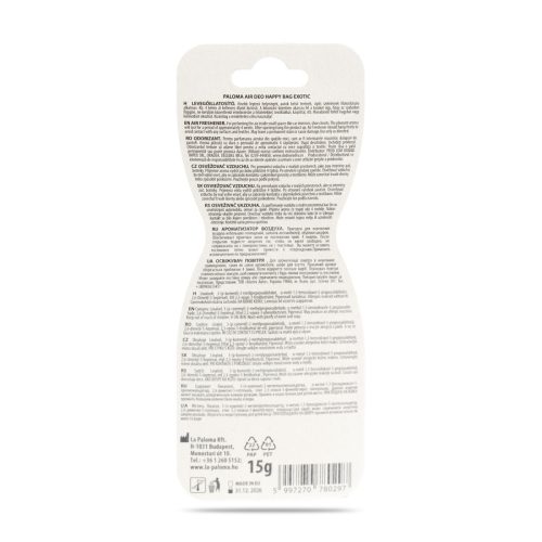 Illatosító - Paloma Happy Bag - Exotic