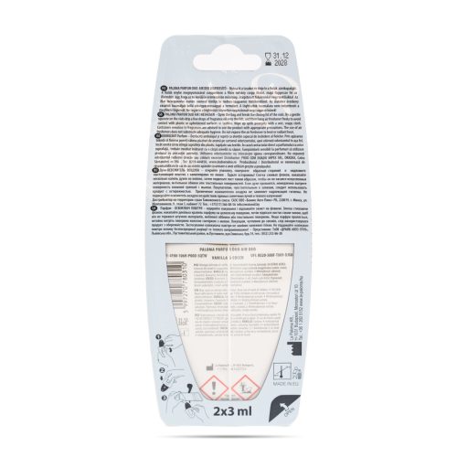 Illatosító - Paloma Duo Parfüm - Vanilla and Cocco - 2 x 3 ml