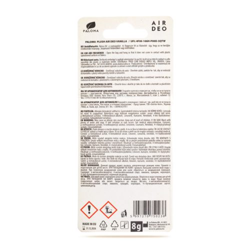 Illatosító - Paloma EMO Plush VANILLA