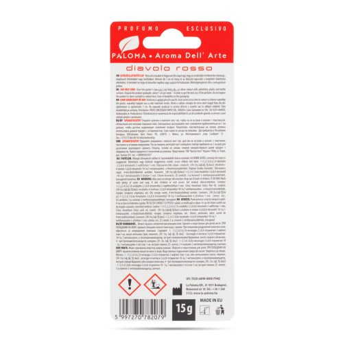 Illatosító Paloma Aroma Del 'Arte Diavolo Rosso