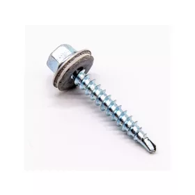   Soroló csavar (redukált fúróheggyel) EPDM alátéttel, horganyzott 4,8 x 20 mm