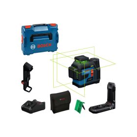   BOSCH Akkus kombilézer GLL 12V-100-33 CG IP 65 (1 x 2,0 Ah akku+töltő+LB10 tartó) L-BOXX 136 -ban