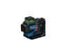 BOSCH Akkus kombilézer GLL 12V-100-33 CG IP 65 (1 x 2,0 Ah akku+töltő+LB10 tartó) L-BOXX 136 -ban