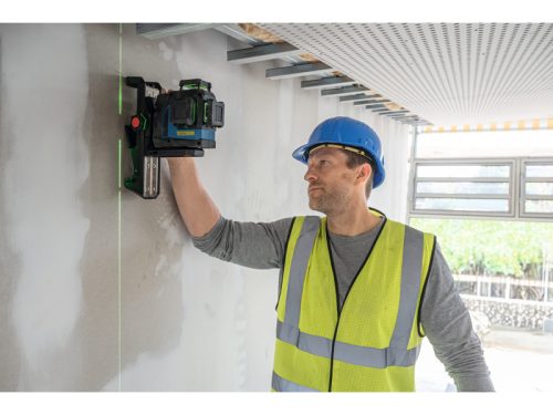 BOSCH Akkus kombilézer GLL 12V-100-33 CG IP 65 (1 x 2,0 Ah akku+töltő+LB10 tartó) L-BOXX 136 -ban