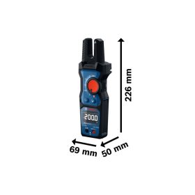  BOSCH Árammérő lakatfogó GFM 1000-15 LCD inverz kijelzővel CAT IV 600 V / CAT III 1000 V