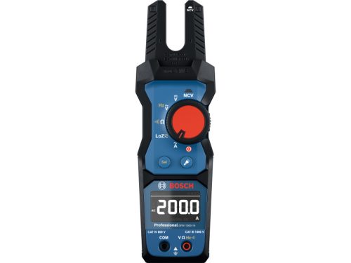 BOSCH Árammérő lakatfogó GFM 1000-15 LCD inverz kijelzővel CAT IV 600 V / CAT III 1000 V