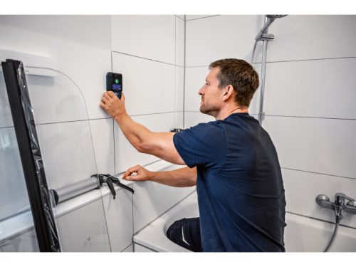 BOSCH Falszkenner GMS 120-27 védőtáskában (1 x BA 3,7V 1,0 Ah akku + USB-C kábel) IP54