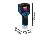 BOSCH Akkus hőkamera GTC 12V-450-13 (4 x 1,5 V-os LR6 (AA) elem + elemadapter)