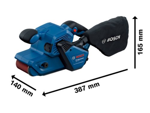 BOSCH Szalagcsiszoló GBS 750 fordulatszám szabályzós (75 x 533 mm) / 850 W