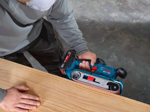 BOSCH Akkus szalagcsiszoló GBS18V-75 (akku és töltő nélkül)