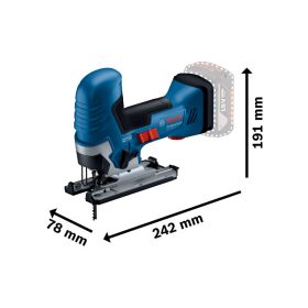   BOSCH Akkus dekopírfűrész GST 185-LI marokfogantyús, kofferben (2 x 4,0 Ah akku + gyorstöltő)