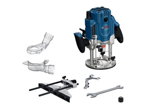 BOSCH Felsőmaró GOF 20-12 tartozékokkal (befogópatron mérete: 8-12 mm, 1/4"-1/2") / 2000 W