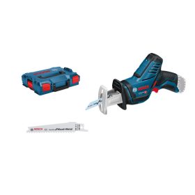   BOSCH Akkus szablyafűrész GSA 12V-14 L-BOXX-ban (2 x 3,0 Ah akku + gyorstöltő)