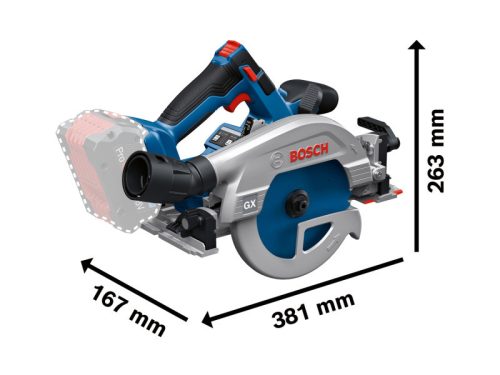 BOSCH Akkus Körfűrész GKS 18V-57-2 GX L-BOXX 238 (akku és töltő nélkül)