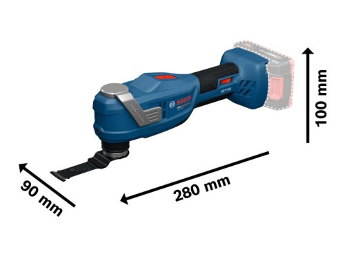 BOSCH Akkus multifunkciós gép GOP18V-30 fordulatszámszabályzós (akku és töltő nélkül)