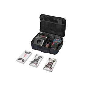  BOSCH Akkus fúrócsavarozó GSR 12V-30 táskában + tartozék készletek (2 x 2,0 Ah akku + gyorstöltő)