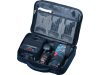 BOSCH Akkus fúrócsavarozó GSR 12V-30 táskában + tartozék készletek (2 x 2,0 Ah akku + gyorstöltő)