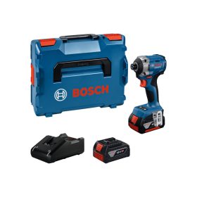   BOSCH Akkus ütvecsavarozó GDR 18V-215 L-BOXX-ban 1/4" 215 Nm (2 x 4,0 Ah akku + gyorstöltő)