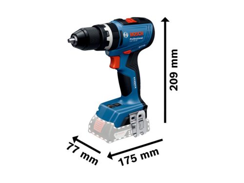 BOSCH Akkus ütvefúró-csavarozó GSB 18V-65 L-BOXX-ban (2 x 4,0 Ah akku + töltő)