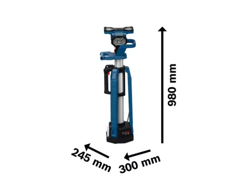 BOSCH Akkus állványos LED lámpa GLT18V-5000 (akku és töltő nélkül) 5000 lm