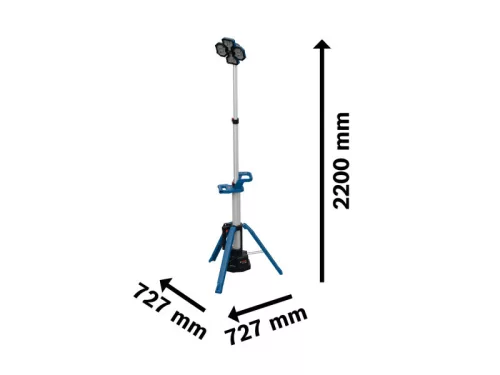 BOSCH Akkus állványos LED lámpa GLT18V-5000 (akku és töltő nélkül) 5000 lm
