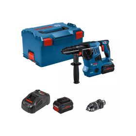   BOSCH Akkus fúrókalapács GBH 18V-28 C L-BOXX-ban 3,3 J (2 x 8,0 Ah akku + gyorstöltő)