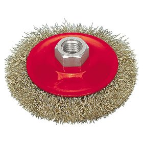 VOREL Körkefe M14 100 mm sárgaréz bevonat