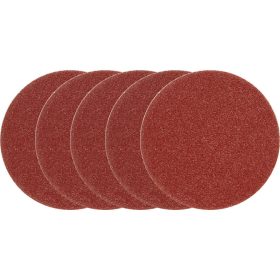 VOREL Tépőzáras fíbertárcsa 125 mm / P80 (5 db)