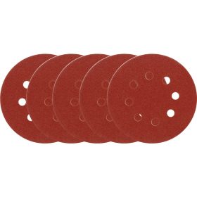   VOREL Tépőzáras fíbertárcsa 125 mm / P100 8 lyukas (5 db)