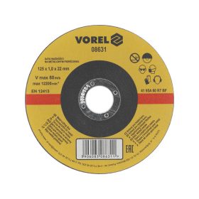 VOREL Vágókorong fémre 125 x 1,0 x 22,2 mm