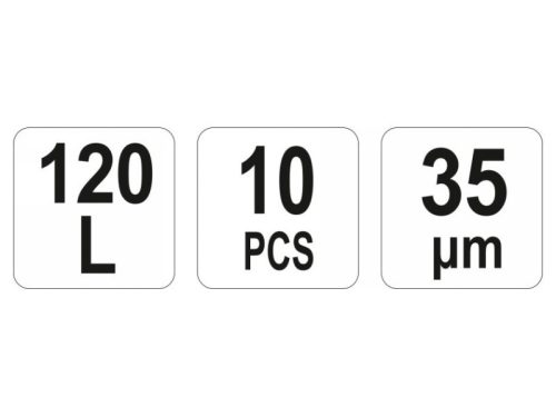 FLO Zöldhulladékgyűjtő zsák 120 liter 0,035 mm szellőző (10 db)