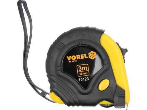 VOREL Mérőszalag 3 m x 16 mm gumírozott