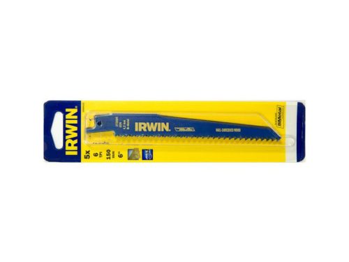 IRWIN Szablyafűrészlap 150 mm/6TPI fa bimetál (5 db)