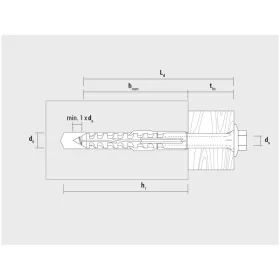   CELO MFR SB süllyesztett gallérú dübel hatlapfejű integrált alátétes csavarral 10 x 80 mm (4 db/c