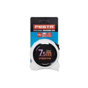 FESTA Mérőszalag 7,5 m x 25 mm erősített