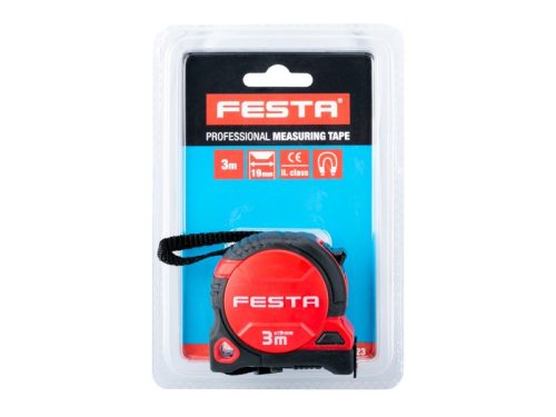 FESTA Mérőszalag 3 m x 16 mm gumírozott mágneses