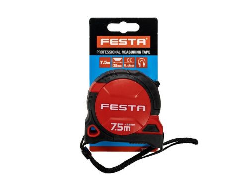 FESTA Mérőszalag 7,5 m x 25 mm gumírozott mágneses